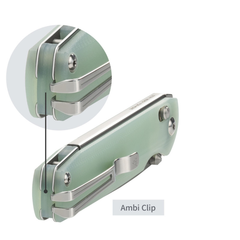 Ніж складаний SRM Terrier 258L-GC, напівпрозорий зелений