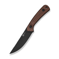 Ніж фіксований туристичний Civivi Carveth (9,1 см) AEB-L / Wood дерево з чохлом