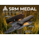 Ніж складаний туристичний SRM Medal (8,2 см) 140Cr / Micarta, чорний