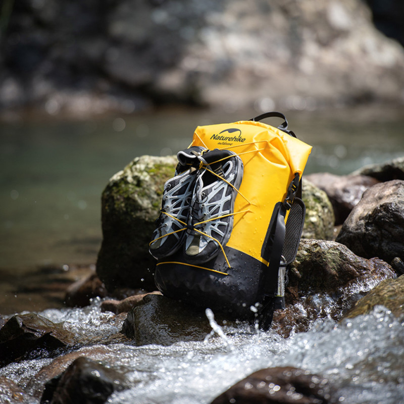 Водонепроникний туристичний рюкзак Naturehike NH21FSB04, 30 л, жовтий