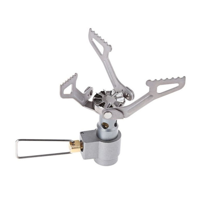 Набір Газовий пальник титановий BRS-3000T + Газовий балон різьбовий бутановий Quest, 450гр