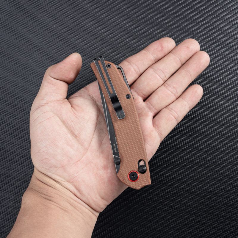 Ніж складаний SRM Asika 411L-MN, коричневий