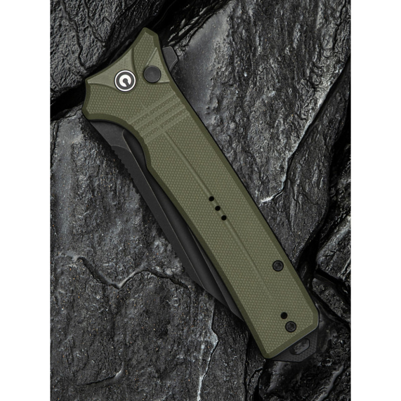 Ніж складаний туристичний Civivi Neurohaptic, (9.5 см) Nitro-V / G10 темно-зелений