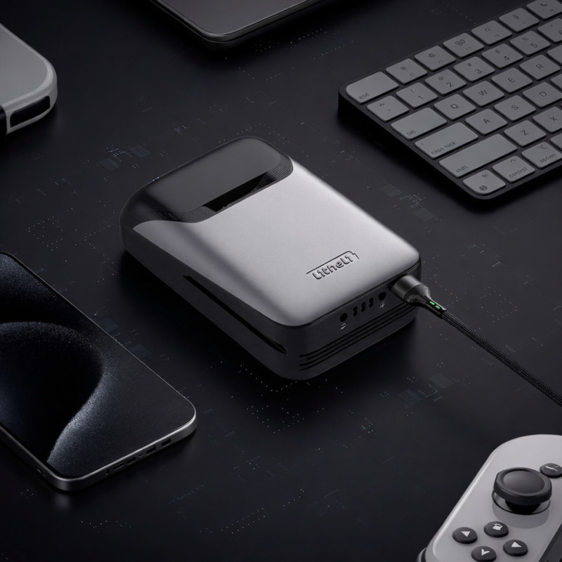 УМБ Litheli Power Bank 20000 mAh, 45 W, 4А, Fast Charge (U20BY15-0U000)