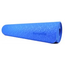 Килимок EasyFit Berynilla для пілатесу, фітнесу та йоги, 183x61 см, товщина 6 мм, TPE, синій