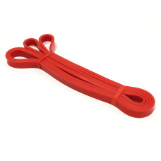 Резиновая петля (эспандер) EasyFit, сопротивление 2-15 кг, длина 208 см, ширина 1,3 см, толщина 4,5 мм, резина, красный, для фитнеса, йоги, растяжки и силовых тренировок