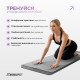 Рушник для йоги EasyFit Yoga Mat Towel з сумкою, Розмір 183х63 см, Мікрофібра, Сірий