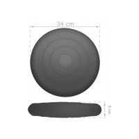 Балансувальна масажна подушка гладка EasyFit Balance Cushion Сірий