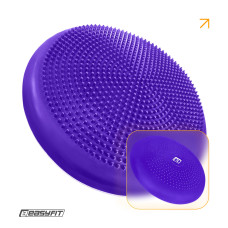Балансувальна масажна подушка EasyFit, Діаметр 33 см, Максимальне навантаження 120 кг, Гума, Фіолетовий