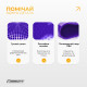 Балансировочная массажная подушка EasyFit, Диаметр 33 см, Максимальная нагрузка 120 кг, Резина, Фиолетовый