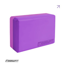 Блок для йоги EasyFit Polarity (рadma), Длина 23 см, Ширина 15 см, EVA-полимер, Фиолетово-розовый