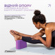 Блок для йоги EasyFit Polarity (рadma), Длина 23 см, Ширина 15 см, EVA-полимер, Фиолетово-розовый