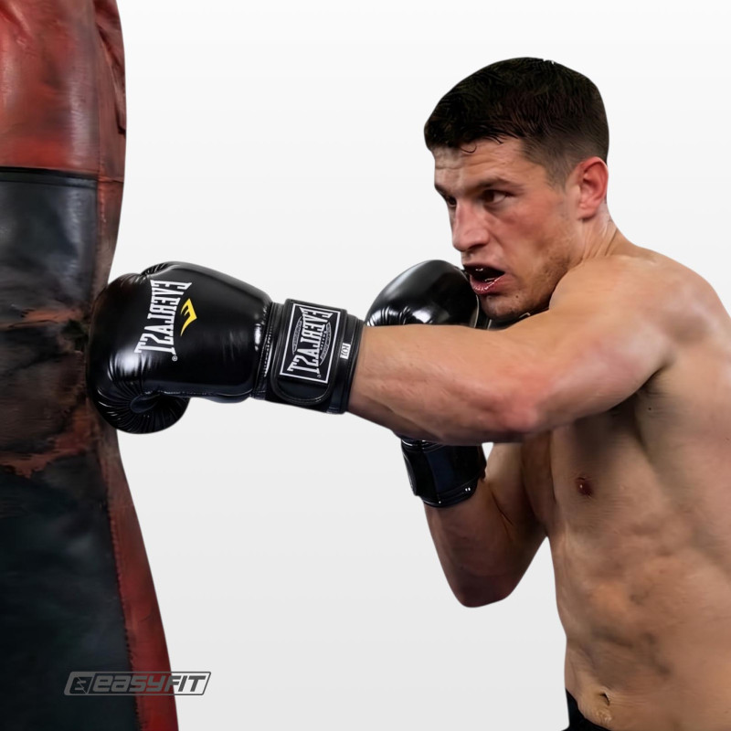 Боксерские перчатки Everlast 16 унций (16 oz) черные