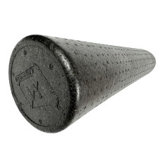 Массажный ролик (валик) EasyFit PolyFoam Roller, Длина 90 см, Диаметр 14.5 см, EPP (вспененный полипропилен), для МФР, фитнеса, йоги и реабилитации, Черный