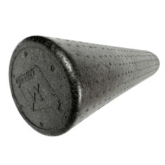 Массажный ролик (валик) EasyFit PolyFoam Roller, Длина 90 см, Диаметр 14.5 см, EPP (вспененный полипропилен), для МФР, фитнеса, йоги и реабилитации, Черный
