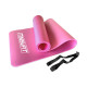 Килимок EasyFit для пілатесу та фітнесу, 180x60 см, товщина 10 мм, NBR, рожевий