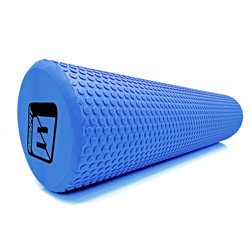 Масажний ролик (валик) EasyFit Foam Roller, Довжина 60 см, Діаметр 15 см, Піна EVA з дрібною масажною поверхнею, для МФР, фітнесу, йоги та реабілітації, Синій