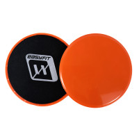 Диски для глайдингу EasyFit (пара), Діаметр 18 см, Максимальне навантаження 120 кг, Пластик, Помаранчевий