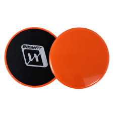 Диски для глайдинга EasyFit (пара), Диаметр 18 см, Максимальная нагрузка 120 кг, Пластик, Оранжевый