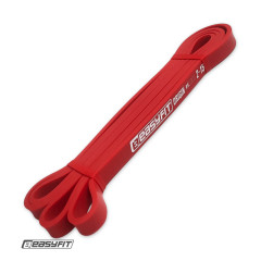 Резинка для підтягування та спорту EasyFit, Опір 2-15 кг, Латекс, Довжина 208 см, Ширина 13 мм, Товщина 4,5 мм, Червоний