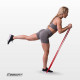 Резинка для підтягування та спорту EasyFit, Опір 2-15 кг, Латекс, Довжина 208 см, Ширина 13 мм, Товщина 4,5 мм, Червоний
