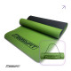 Двухслойный коврик EasyFit для пилатеса, фитнеса и йоги, 183x61 см, толщина 6 мм, TPE/TC, ECO-Friendly, зелено-черный