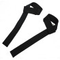 Лямки атлетичні EasyFit для станової тяги, Довжина 60 см, Ширина 3,5 см, Бавовна, Чорний