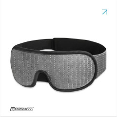 Маска для сна 3D EasyFit Dream с эфектом памяти, Длина 68 см, Ширина 22 см, Серый