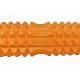 Масажний ролик (валик) EasyFit Grid Roller v.1.2, Довжина 33 см, Діаметр 13 см, Каркас із високоміцного пластику, Піна EVA з масажною поверхнею, для МФР, фітнесу, йоги та реабілітації, Помаранчевий