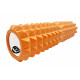 Масажний ролик (валик) EasyFit Grid Roller v.2.2, Довжина 45 см, Діаметр 13 см, Каркас із високоміцного пластику, Піна EVA з масажною поверхнею 3D, для МФР, фітнесу, йоги та реабілітації, Помаранчевий