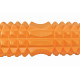 Масажний ролик (валик) EasyFit Grid Roller v.2.2, Довжина 45 см, Діаметр 13 см, Каркас із високоміцного пластику, Піна EVA з масажною поверхнею 3D, для МФР, фітнесу, йоги та реабілітації, Помаранчевий