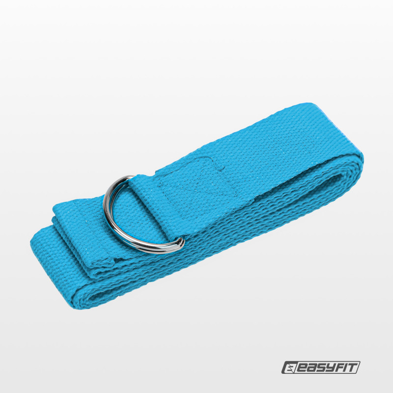 Ремень для йоги EasyFit светло-голубой