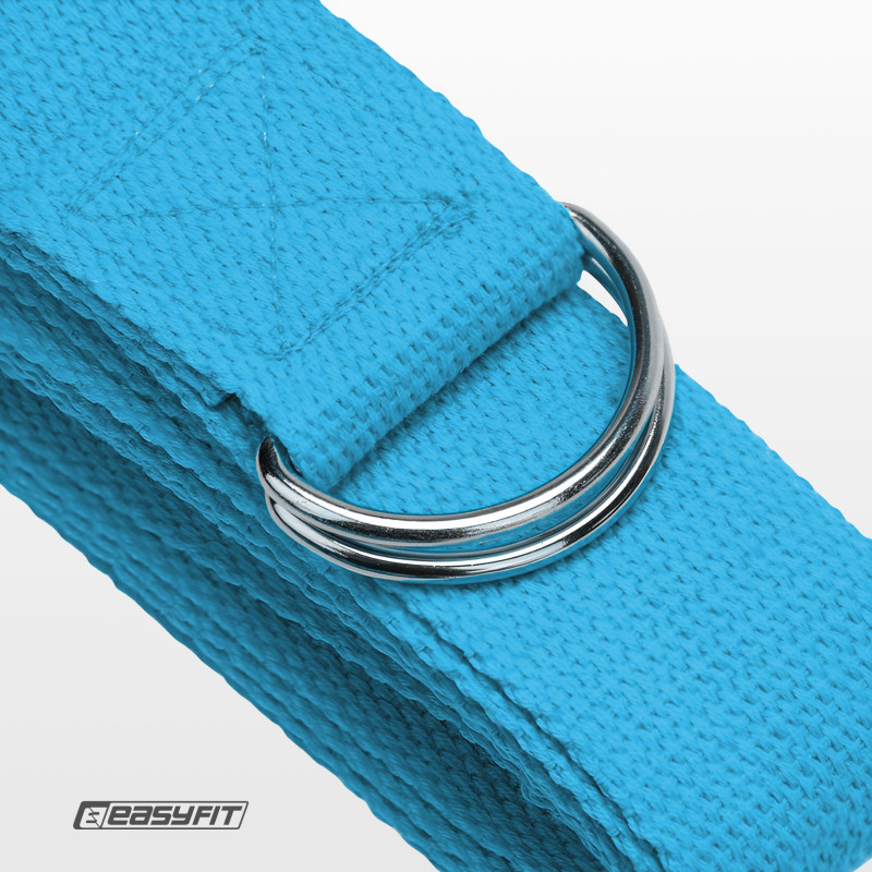 Ремень для йоги EasyFit светло-голубой