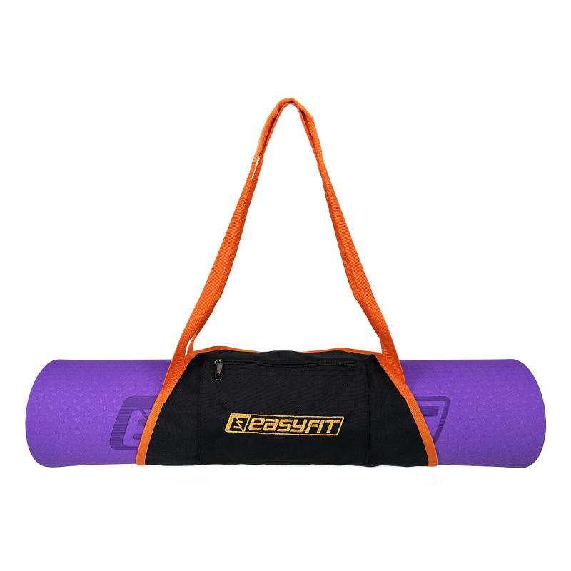 Сумка-переноска EasyFit универсальная, Длина 58 см, Ширина 38 см, Оранжевый, Для переноски спортивных ковриков любого размера