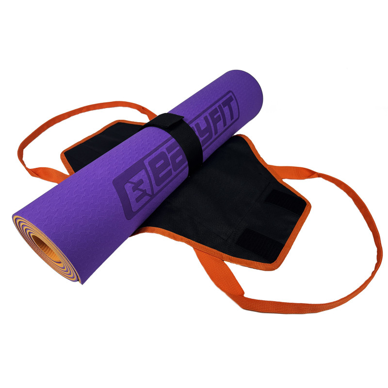 Сумка-переноска EasyFit универсальная, Длина 58 см, Ширина 38 см, Оранжевый, Для переноски спортивных ковриков любого размера