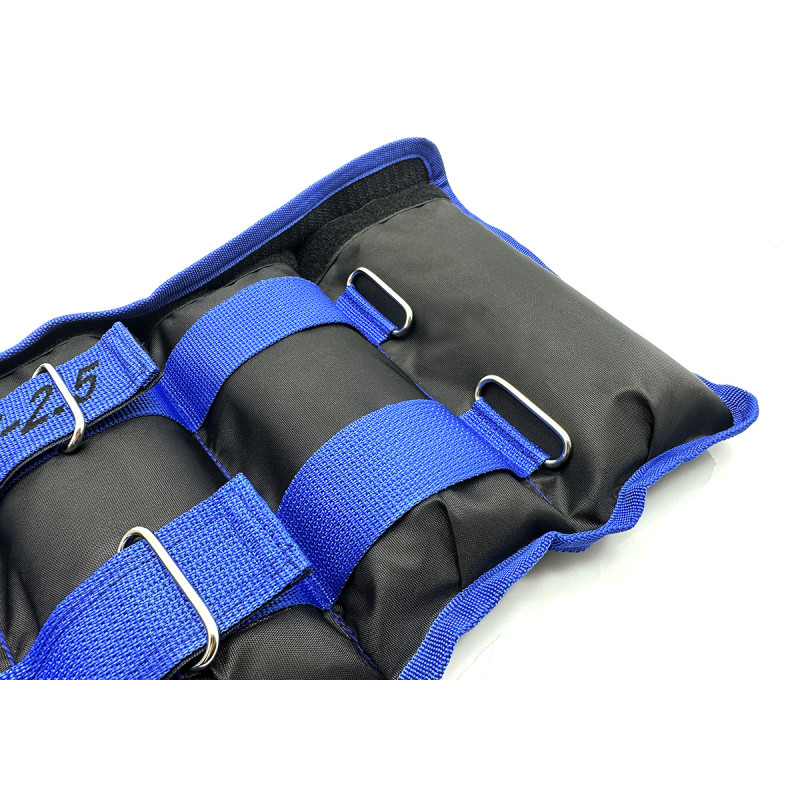 Обтяжувачі для ніг та рук EasyFit набірні чорно-сині 0,5-2,5 кг (пара)