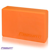 Блок для йоги EasyFit, 23х15,5х7,5 см,оранжевый