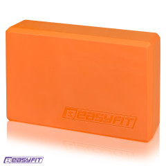 Блок для йоги EasyFit EVA, 23х15,5х7,5 см, помаранчевий