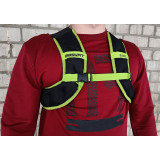 Жилет-обтяжувач EasyFit JetPack з металом, Вага 5 кг, Нейлон, Сталеві гранули, Салатовий