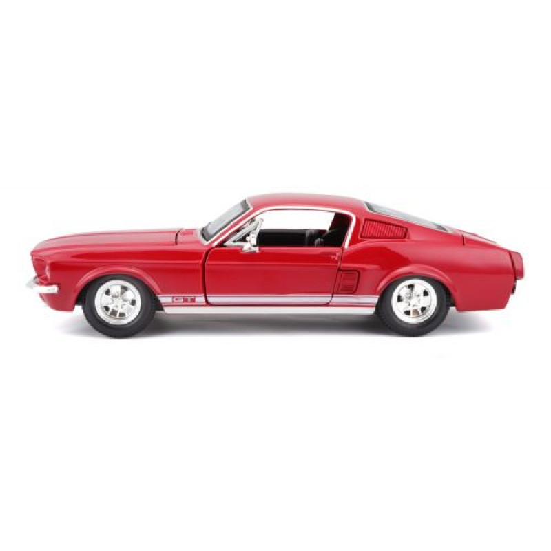 Машинка игрушечная 1967 Ford Mustang GT масштаб 1:24 красный
