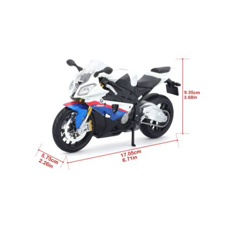 Мотоцикл игрушечный BMW S1000RR в масштабе 1:12