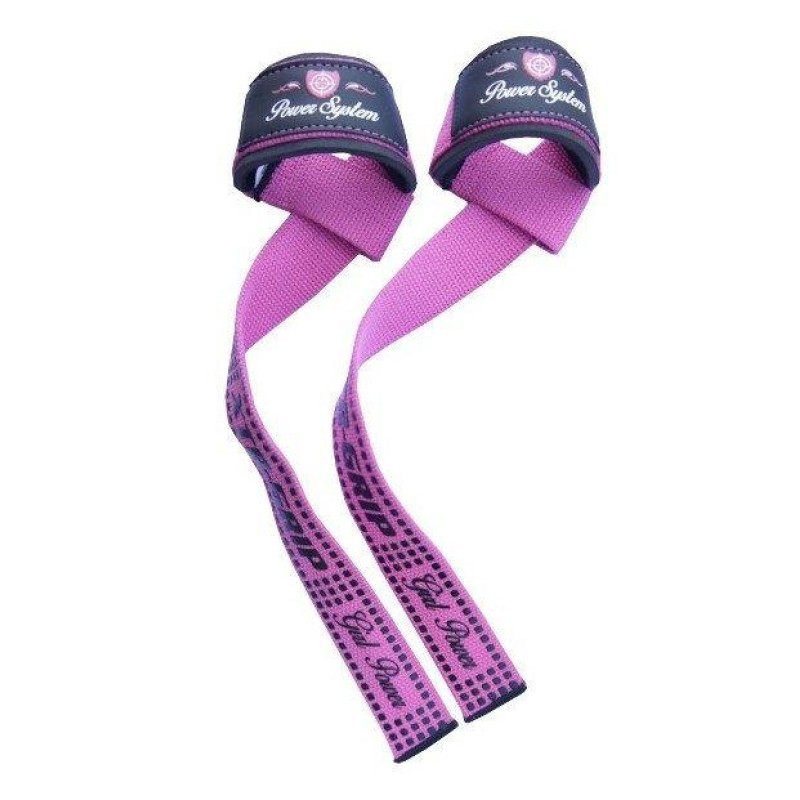 Лямки для тяги Power System PS-3420 G-Power Straps Pink