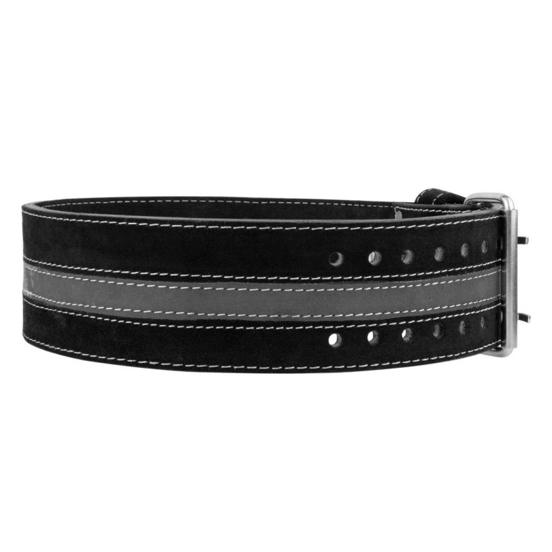 Пояс для пауерліфтингу Power System PS-3800 PowerLifting шкіряний Black/Grey Line XXL