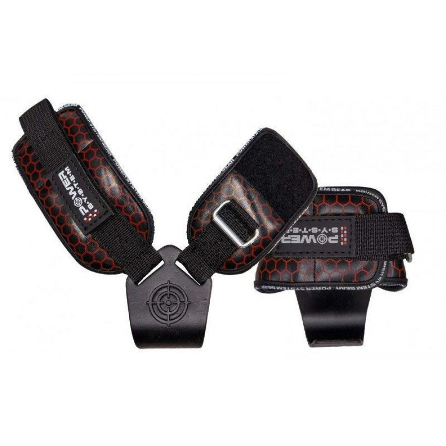 Гаки для тяги на зап'ястя Power System PS-3360 Hooks V2 Black/Red XL
