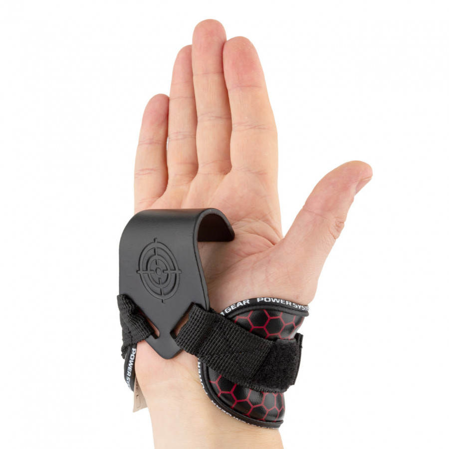 Гаки для тяги на зап'ястя Power System PS-3360 Hooks V2 Black/Red XL