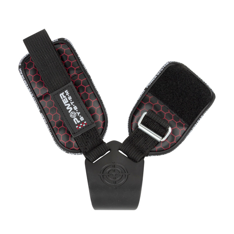 Гаки для тяги на зап'ястя Power System PS-3360 Hooks V2 Black/Red XL