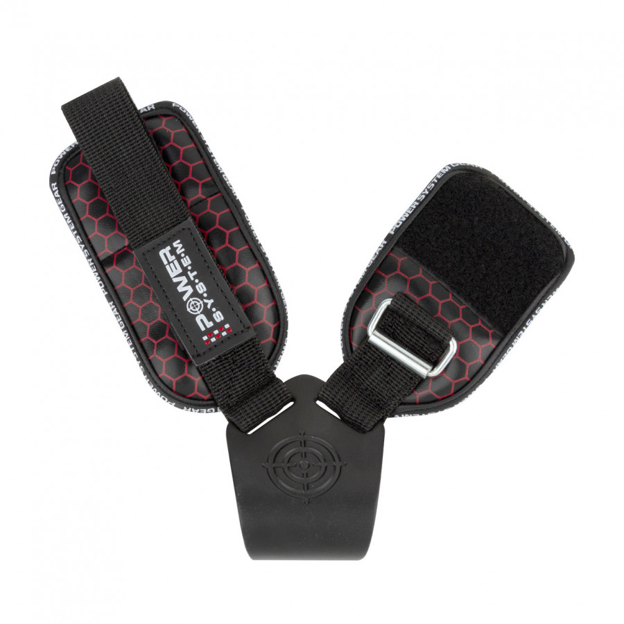 Гаки для тяги на зап'ястя Power System PS-3360 Hooks V2 Black/Red XL