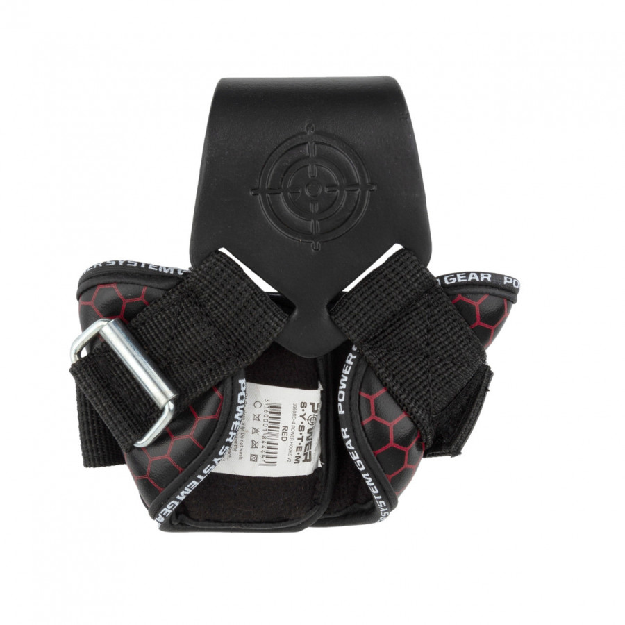 Гаки для тяги на зап'ястя Power System PS-3360 Hooks V2 Black/Red XL