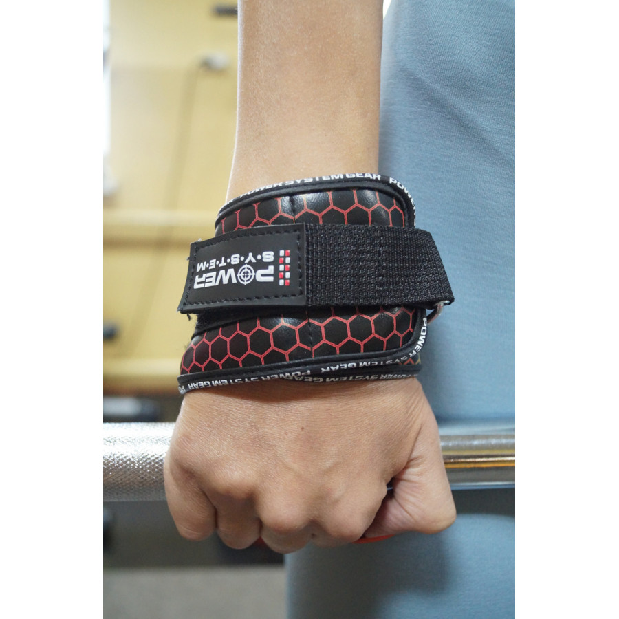 Гаки для тяги на зап'ястя Power System PS-3360 Hooks V2 Black/Red XL