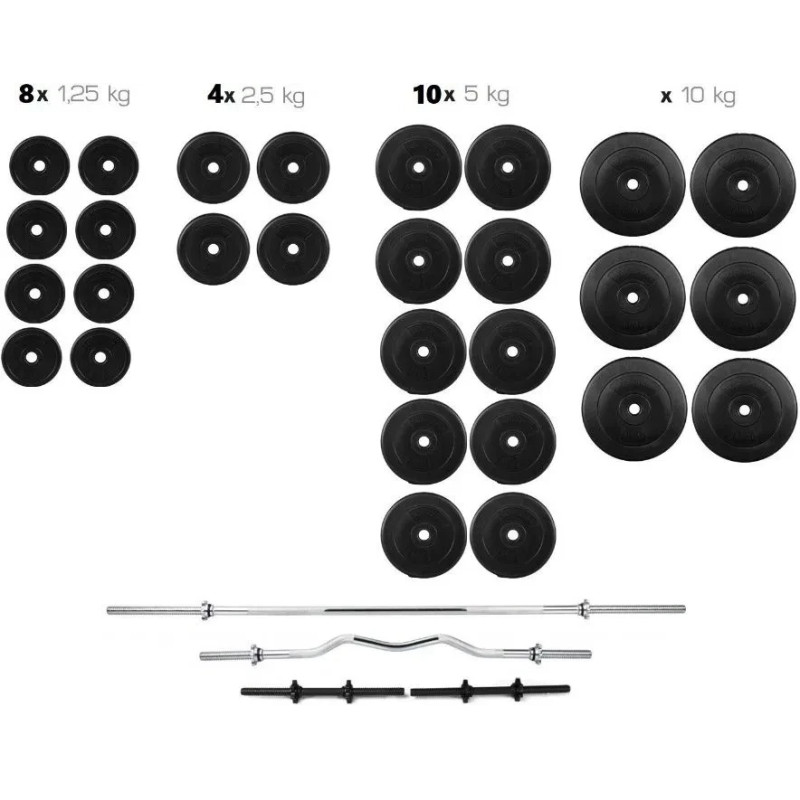Скамья тренировочная WCG 0070 + Тяга, приставка Скотта Набор HARD штанга 148 КГ